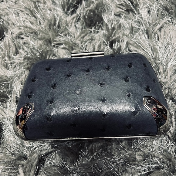 100% Ostrich Balenciaga Clutch Bag - Picture 1 of 8